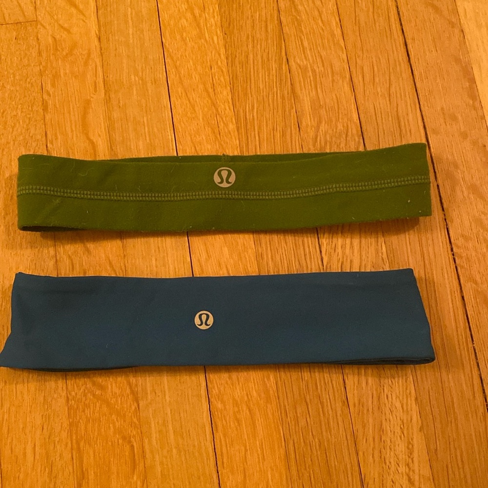 Green and teal Lululemon rare headbands